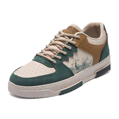 Nieuwe heren casual schoenen voor de herfst, ademende platte schoenen voor buiten, modieuze veterschoenen, comfortabele trendy sportschoenen voor heren, Zapatillas