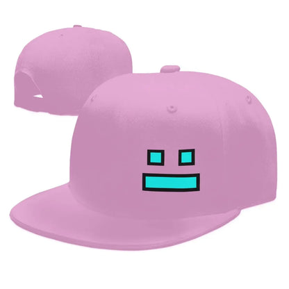 Videoherní kšiltovky Geometry Dash pro muže i ženy, nastavitelné kšiltovky, hiphopové kšiltovky, casquette