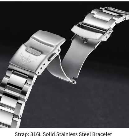 Yelang V1217 42mm Japan Eco-Drive Solar Watch Men's Watch 300M Diver Watch 30ATM Professional Waterproof Sapphire Luminous