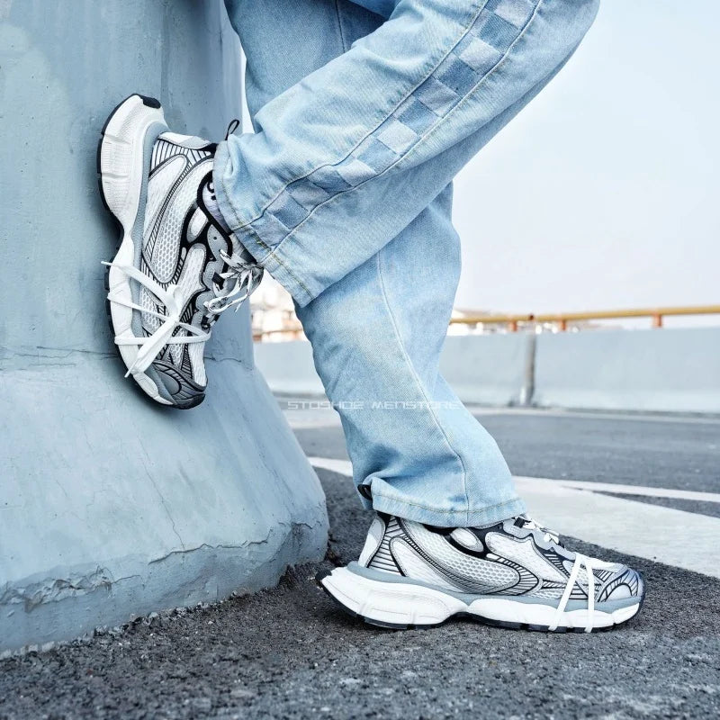 Schoenen met dikke zool voor heren en dames, maat 36-45, Paris 3XL, ‘dad shoes’, lengteverhogend, ademend, stevige schoenen, casual sportschoenen