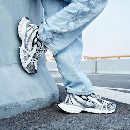 Schoenen met dikke zool voor heren en dames, maat 36-45, Paris 3XL, ‘dad shoes’, lengteverhogend, ademend, stevige schoenen, casual sportschoenen