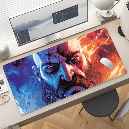 Game God Of War Mouse Pad Rubber Antislip Keyboard Pad 40x90cm Mousepad Gaming Accessories XXL Office Computer Mat