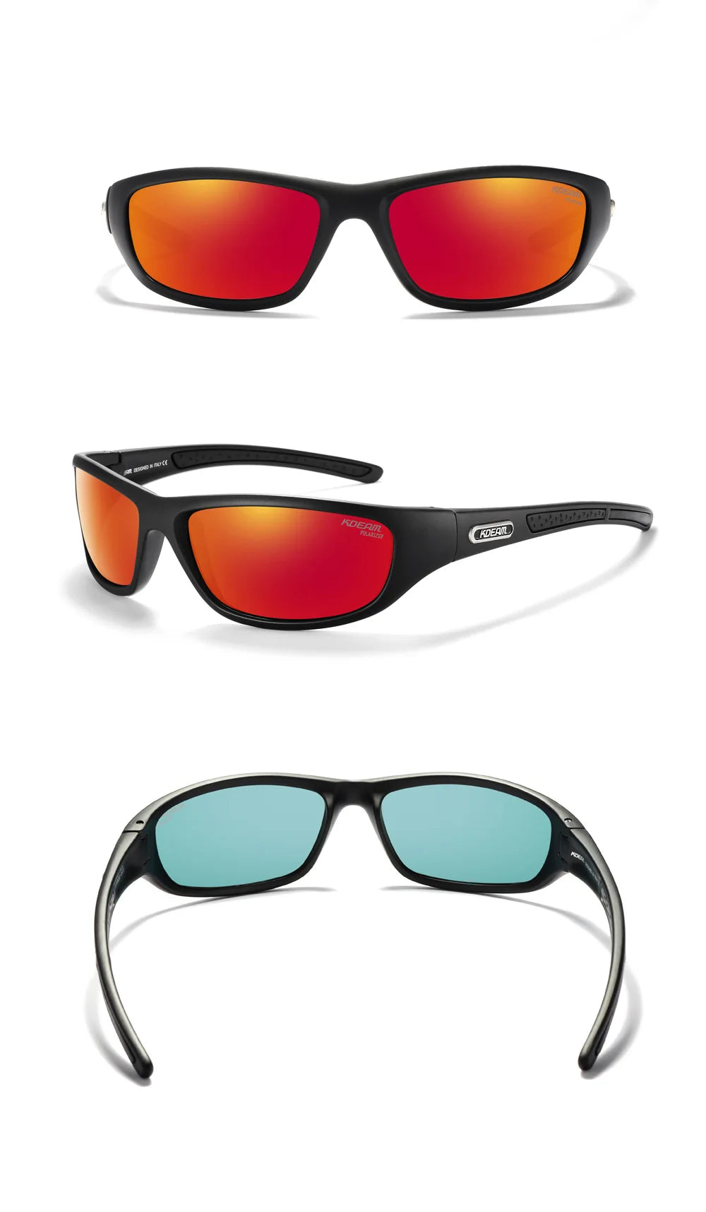 KDEAM Polarizované pánské sluneční brýle Nové brýle Barevné brýle na řízení TR90 Turistika Kempování Rybaření Outdoor Cyklistika Gafas De Sol
