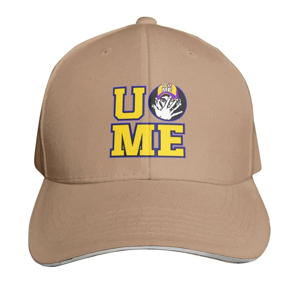 Yellow Wrestling Cena John White Custom Baseball Caps For Mens Unisex Male Beach Sunscreen Hat Snapback Cap