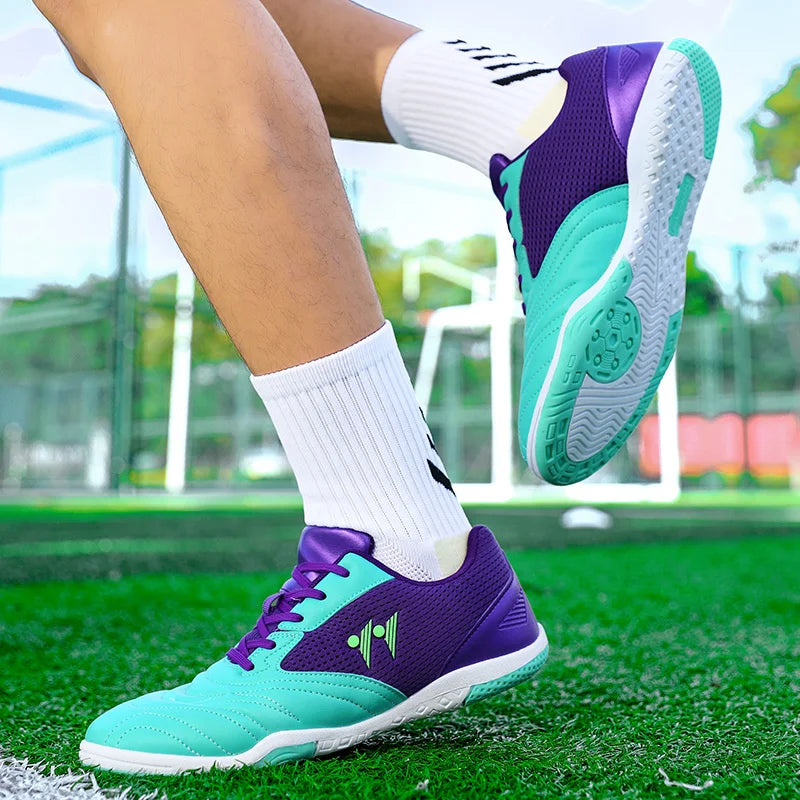 Chaussures de football pour homme neuves de haute qualité, à tige haute, pour gazon naturel et futsal, antidérapantes, pour matchs en salle et en extérieur, best-sellers des sports de plein air