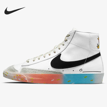 Oryginalne sezonowe unisexowe trampki Nike Blazer Mid High-Top DJ4278-101