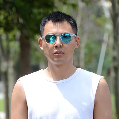 Sluneční brýle pro muže, protisluneční brýle s UV ochranou, povrchově upravené skla, vhodné pro řízení, rybaření, ochrana UV 400, outdoorové sporty, nové