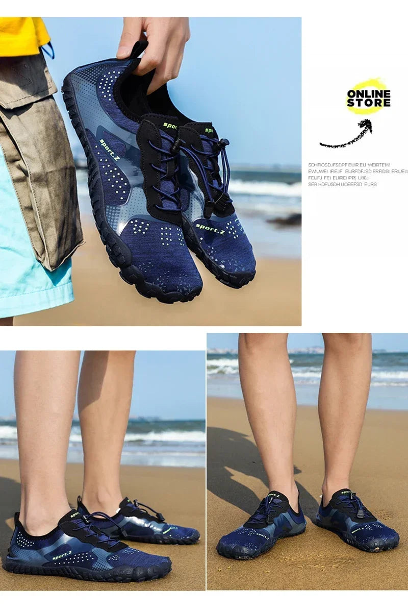 Leichte, erfrischende Aqua-Stiefel für Herren, atmungsaktive Outdoor-Wasserschuhe für Damen, rutschfest, strapazierfähig, Sport- und Wandersneaker