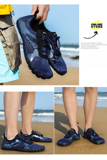 Leichte, erfrischende Aqua-Stiefel für Herren, atmungsaktive Outdoor-Wasserschuhe für Damen, rutschfest, strapazierfähig, Sport- und Wandersneaker