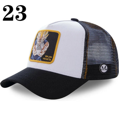 Dragon Ball DRAGONBALL Mesh Cap Cartoon Mesh Cap Men And Women Baseball Cap Fashion Patch Trucker Cap