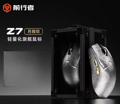 EWEADN Z7 Carbon Fiber vezeték nélküli egér Paw3950 Dual 8k, könnyű, közepes méretű, ergonomikus e-sport gaming egér FPS-hez, PC-kiegészítő