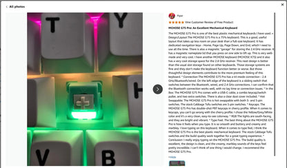 Tastiera meccanica wireless MCHOSE G75 Pro, layout 75%, montaggio gasket, 5 strati di smorzamento, retroilluminazione RGB, tri-mode, hot-swappable