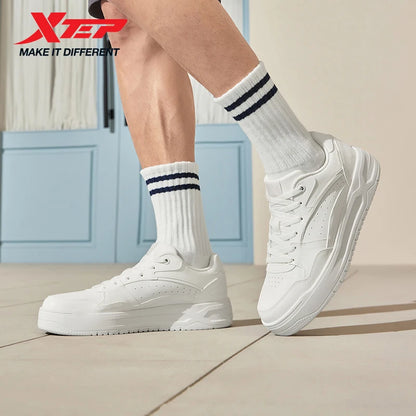 Xtep Skateboardsko 2025 Sommer lette sportssko med tyk sål, lave moderigtige sneakers i streetstyle 875319310016