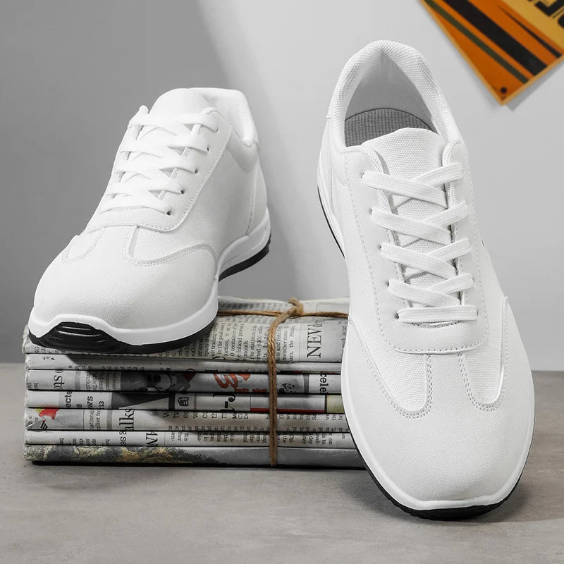 Men's Shoes, Spring and Autumn Trendy Styles, New Cross-Border Models, White, Black, Red Sneakers, Soft-Soled Breathable Men's Low-Top Versatile Casual Shoes