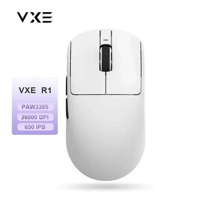 VXE Dragonfly R1 Pro MAX 2.4G Wireless Gaming Mouse PAW3395 26000DPI 3-mode Connection with Low Latency Wired Gaming Mouse