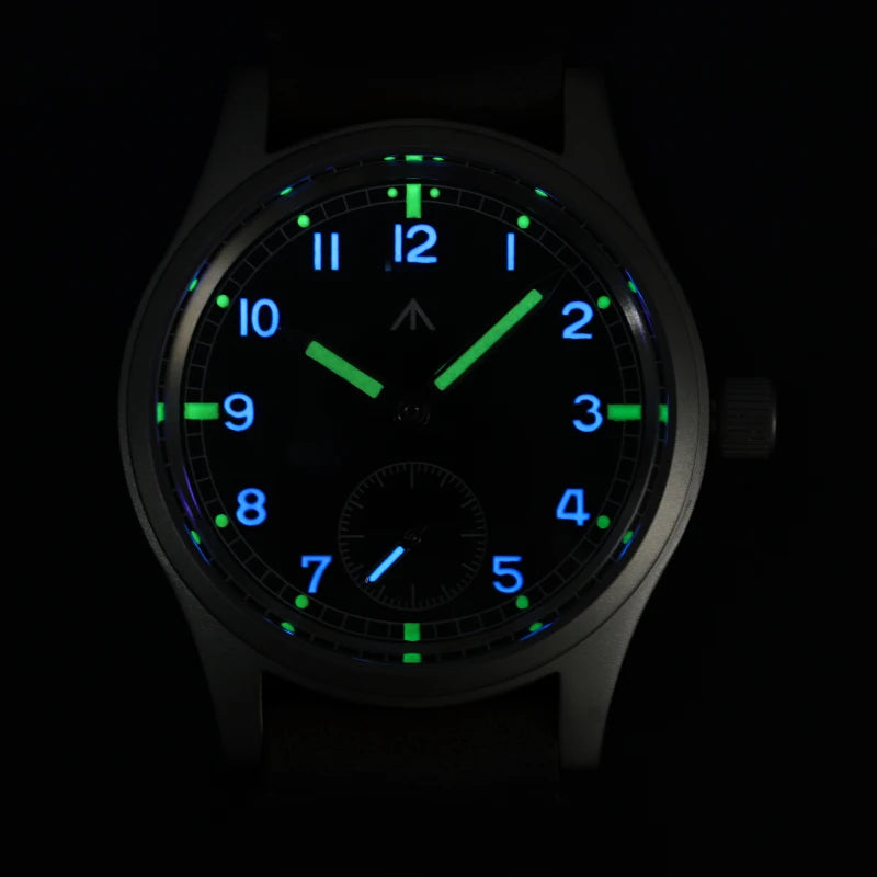 Militado V2 Version Military D12 Watch 36mm AR Sapphire Quartz Movement Watches Waterproof Sub-second Stainless Steel Wristwatch