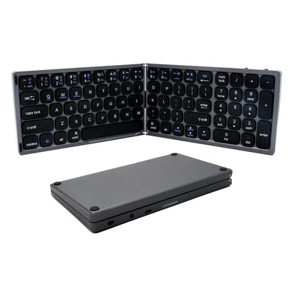 Jomaa Foldable wireless Bluetooth keyboard lightweight portable  Bluetooth Foldaing keyboard available for tablet laptop PC Ipad