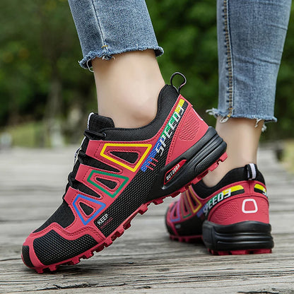 Women's Waterproof Hiking Shoes Outdoor Sports Shoes Women's Walking Travel Sports Shoes Bicycle Sports Shoes Running Sports Sho