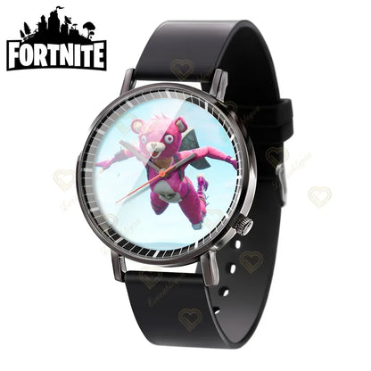 Wrist Watch F-Fortnited Cook Watch Trend Fashion Creative Quartz Student Watches Battle Game Figure Model Kids Birthday Gift