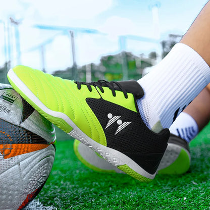 Chaussures de football pour homme neuves de haute qualité, à tige haute, pour gazon naturel et futsal, antidérapantes, pour matchs en salle et en extérieur, best-sellers des sports de plein air