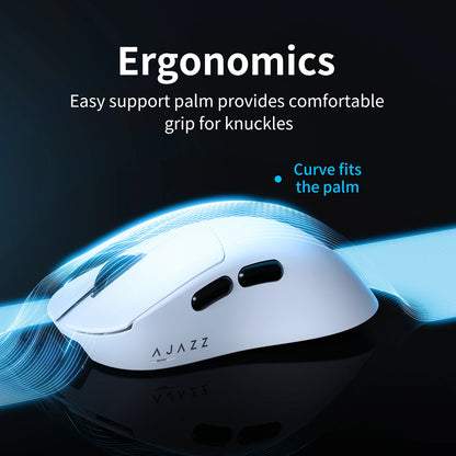 AJAZZ AJ179 V2 MAX Tri-mode Right-handed Mouse 56g Lightweight PAW3311 Sensor Huanuo Micro Switch Telink Microchip