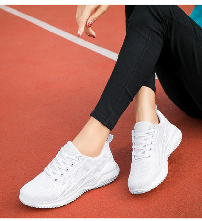 Women Running Shoes Breathable Casual Sneakers Lightweight Gym Outdoor Sport Comfortable