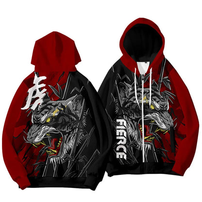 3D Print Chinese New Year Clothes Men Hoodies Kids Fashion Dragon Graphic Swearshirts Cool Streetwear Hooded Hoody Clothing Top