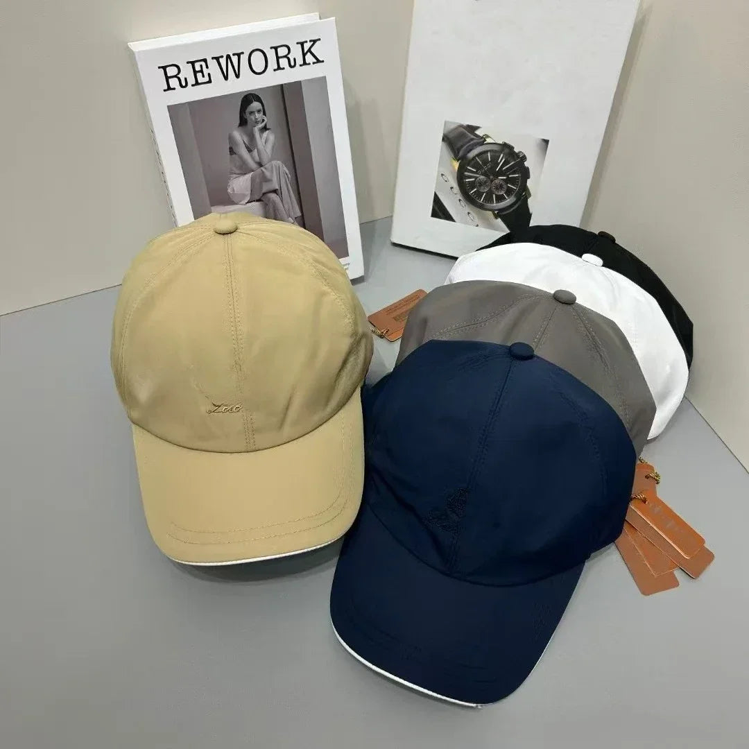 Solid Color Baseball Cap Men Women Fashion All-match Sun Hat