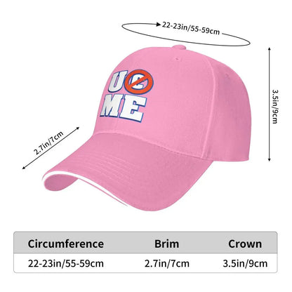 Yellow Wrestling Cena John White Custom Baseball Caps For Mens Unisex Male Beach Sunscreen Hat Snapback Cap