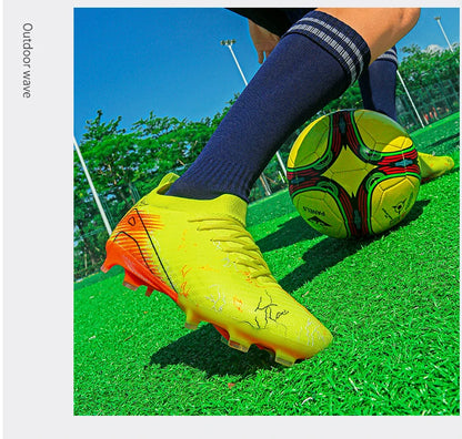 New Men's Soccer Shoes Top Quality Wholesale Cleats Football Boots Training Non-Slip Sneakers FG Drop Shipping Unisex Adult