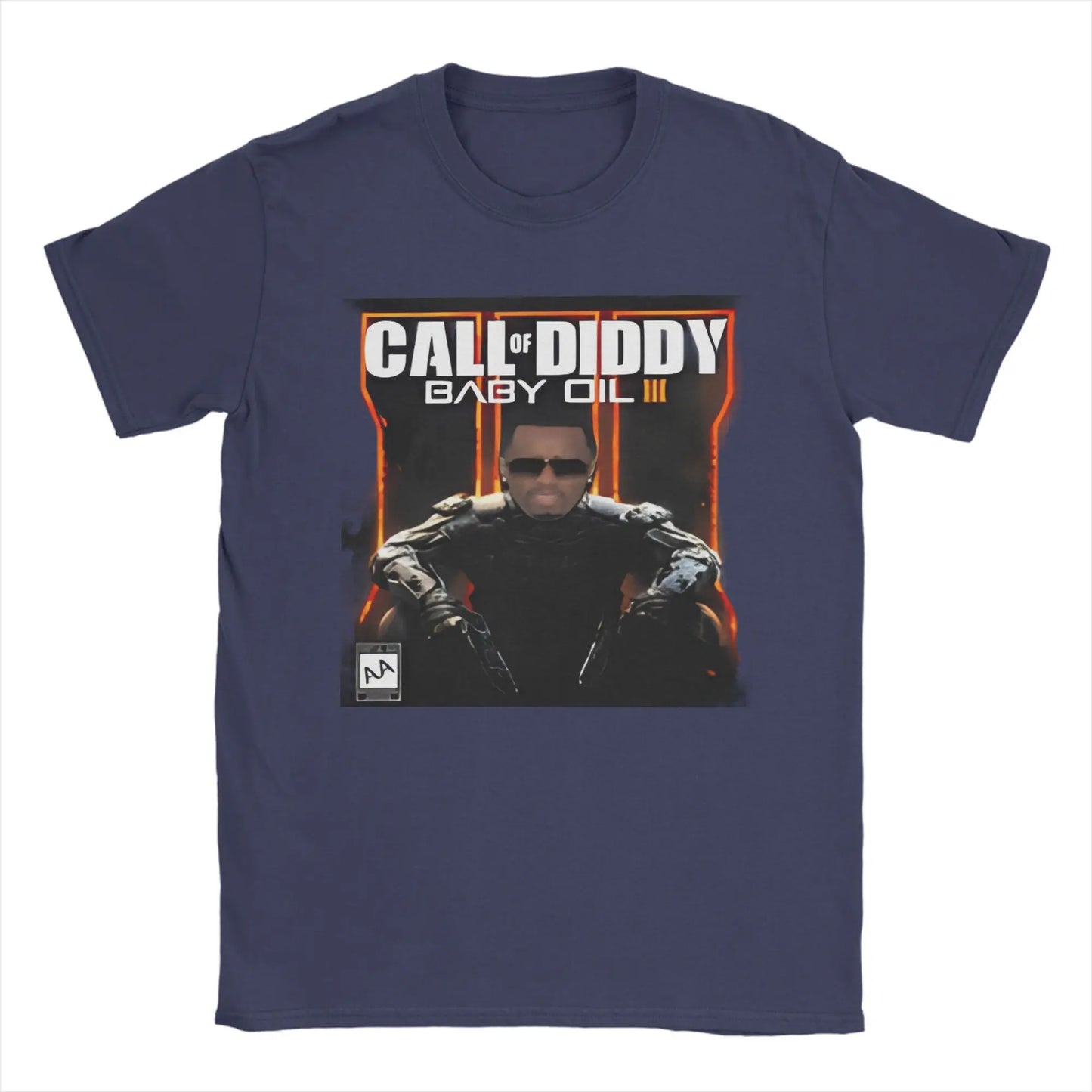 Men T-Shirt Call of Diddy Party Brainrot Sigma Humorous 100% Cotton Tees Short Sleeve  T Shirt O Neck Clothes Classic