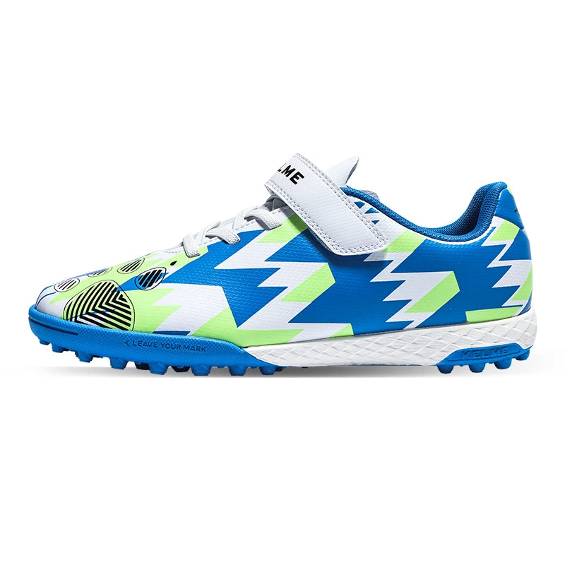 Chaussures de football pour enfants Kelme Tf Nail pour élèves du primaire – Chaussures de football à cinq sur gazon artificiel