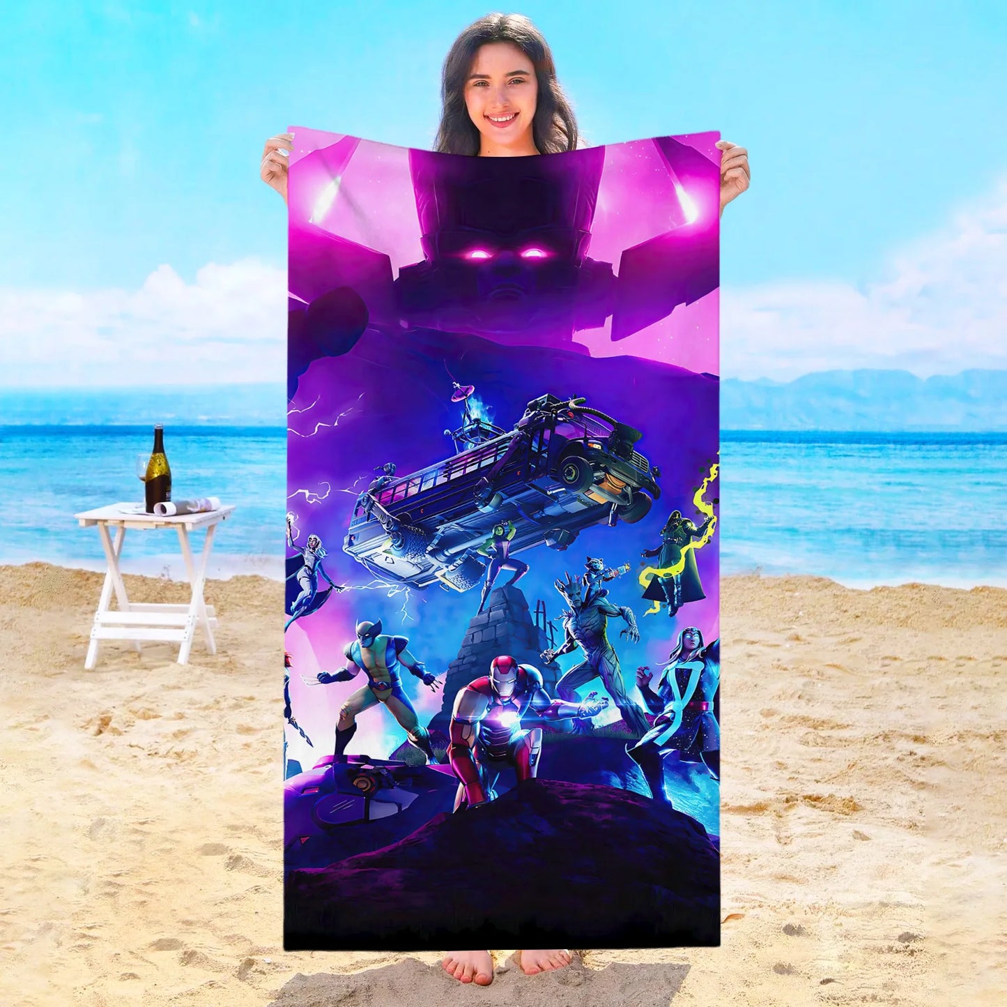 Game F-Fortnites Beach Towel Hotel Towels Bathroom Sauna Spa Playa Travel Swimming Pool For Home Baby Bath Microfiber Gym Shower