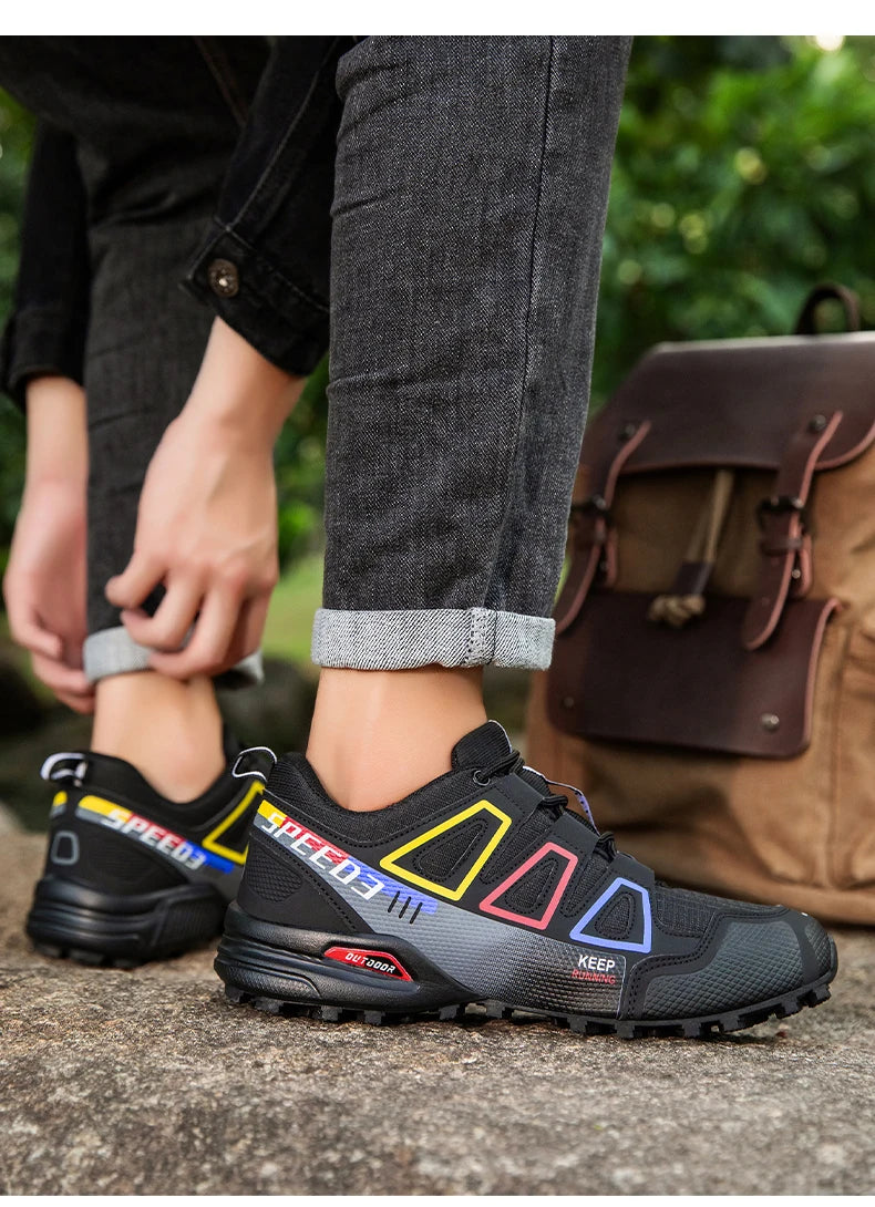 Chaussures de cyclisme pour homme - Chaussures de cyclisme tout-terrain (montagne et cross-country) pour homme - Chaussures d'entraînement de cyclisme antidérapantes et résistantes à l'usure - Chaussures de randonnée