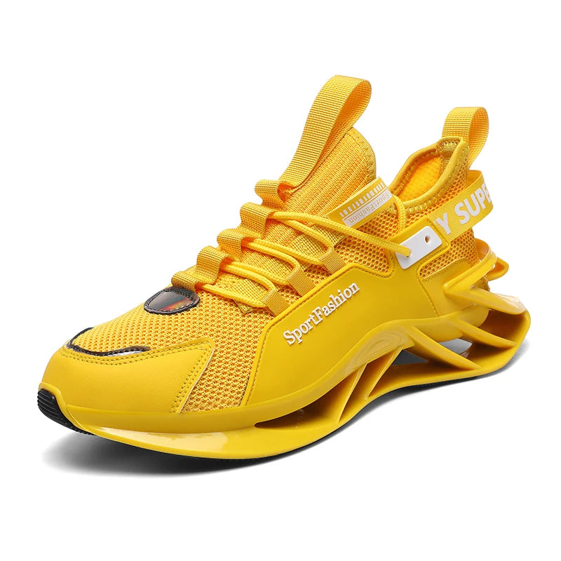 Chaussures de course pour homme : nouvelles baskets en maille respirante, semelle antidérapante et résistante à l'usure, pour le sport quotidien, tendance, mode et décontractées