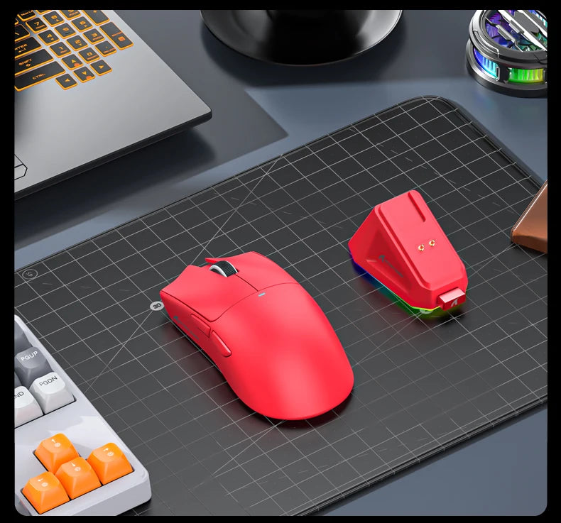 Attack Shark X11&R1 Tri Mode Bluetooth Wireless Mouse With Charger Base RGB Ergonomics Mice Lightweight PC Gamer Accessories