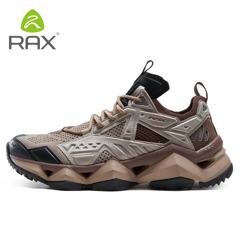 RAX winter men's and women's hiking shoes snow boots waterproof leather sports shoes super warm men's boots outdoor work shoes