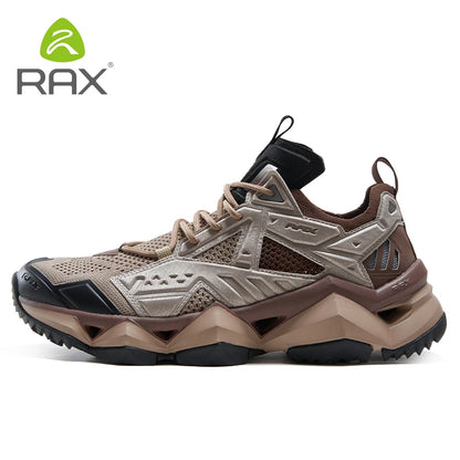 RAX winter men's and women's hiking shoes snow boots waterproof leather sports shoes super warm men's boots outdoor work shoes