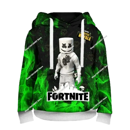 Boys and Girls Hoodies Fortnite Children's Pullover 3D Printed Hoodies Battle Royale Men's Hoodies Autumn Fashion Kids Clothing