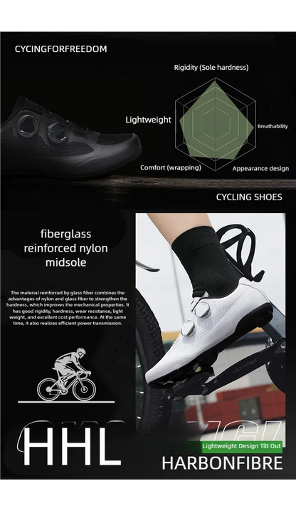 Speed Cycling Sneaker Men's Road Cycling Shoes Cleat Shoes Spd Shoes Cycling Flat Pedal Shoes Man Bike Outdoor Footwear White