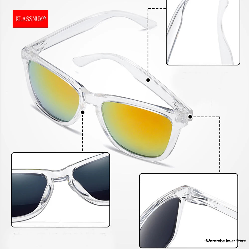 KLASSNUM Pánské sluneční brýle s UV ochranou, povrchově upravené čočky, vhodné pro řízení, rybaření, ochrana UV 400, outdoorové sporty, nové