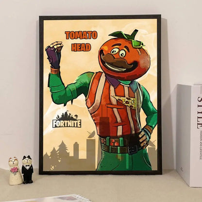 Game F-Fortnite Überraschungsposter als Wohndekoration, Wandbild für Arbeitszimmer und Wohnzimmer