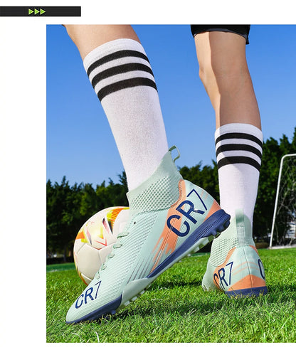 Chaussures de football pour homme, chaussures de futsal professionnelles, chaussures de football de haute qualité, crampons, femmes, unisexe, ultralégères, TF/FG, baskets