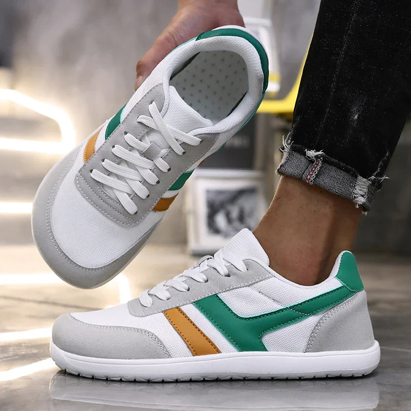 Tenis De Hombre Wide Toe Box Barefoot Shoes Minimalist Breathable Comfortable Outdoor Walking Shoe Sports Casual Blue Shoes 2025