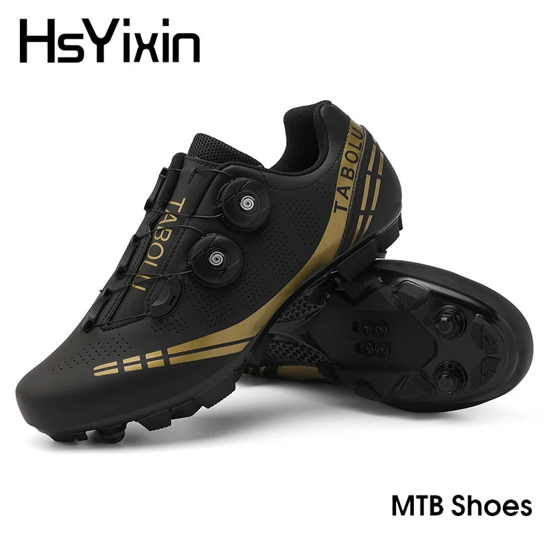 Atmungsaktive MTB-Fahrradschuhe für Damen und Herren – Offroad-Mountainbike-Fahrradschuhe mit selbstsichernden Speed-Mountainbike-Pedalschuhen