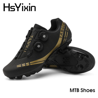Atmungsaktive MTB-Fahrradschuhe für Damen und Herren – Offroad-Mountainbike-Fahrradschuhe mit selbstsichernden Speed-Mountainbike-Pedalschuhen