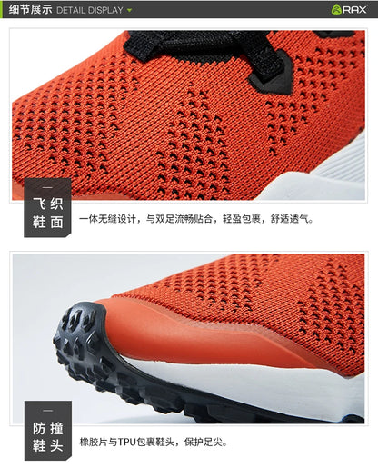 Rax Men's Running Shoes Women Breathable Jogging Shoes Men Lightweight Sneakers Men Gym Shoes Outdoor Sports Shoes Male Zapatos