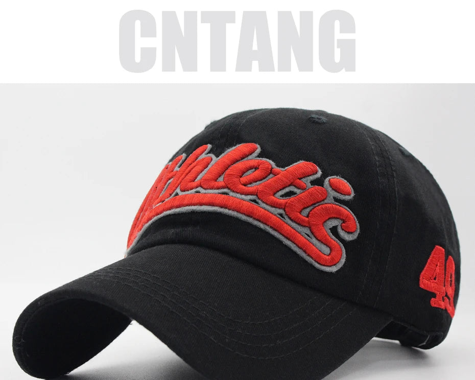 Baseballkappe mit großer Buchstabenstickerei für Herren, Sommer, Freizeit, Damenmode, Snapback, Baumwollkappen, Schirm, Hip-Hop-Mütze, Herbst, verstellbar