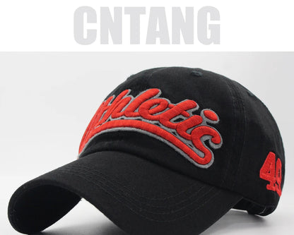 Baseballkappe mit großer Buchstabenstickerei für Herren, Sommer, Freizeit, Damenmode, Snapback, Baumwollkappen, Schirm, Hip-Hop-Mütze, Herbst, verstellbar