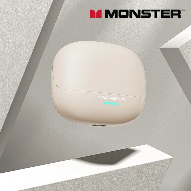 Auriculares Monster MQT52 sem fios Bluetooth 5.4 com bateria de longa duração, auscultadores gaming de modo duplo, som estéreo Hi-Fi e microfone